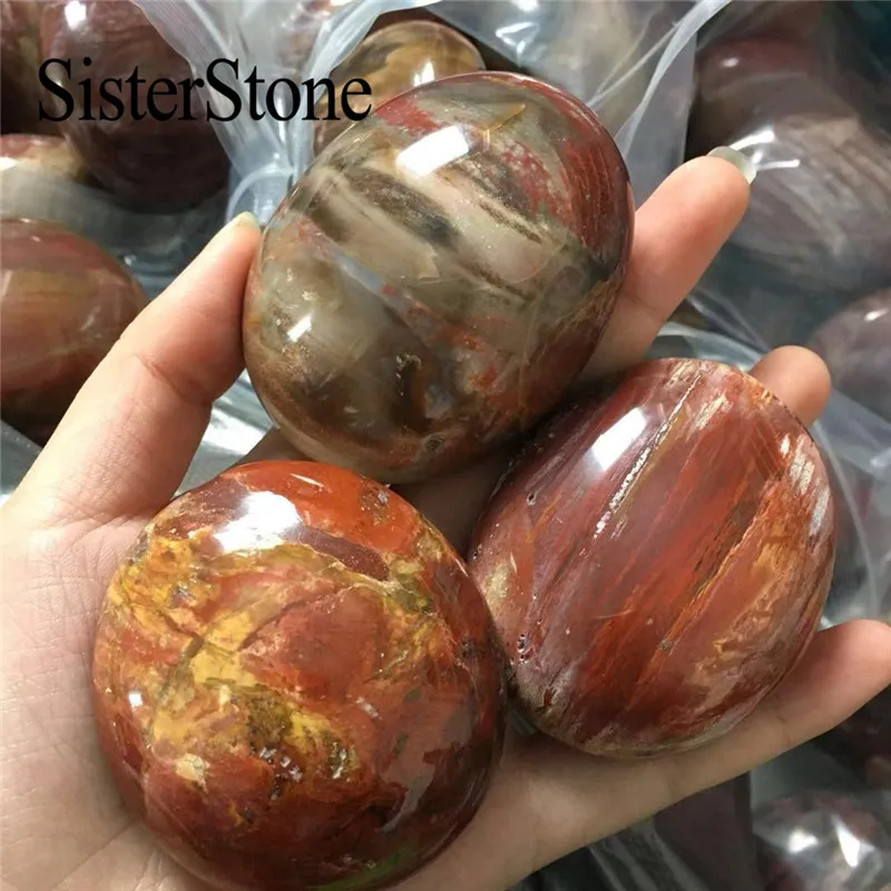 Woodstone Кварцевый кристалл пальмовые камни и минералы Рейки Исцеление мадагаскарский драгоценный камень в подарок - Цвет: Woodstone