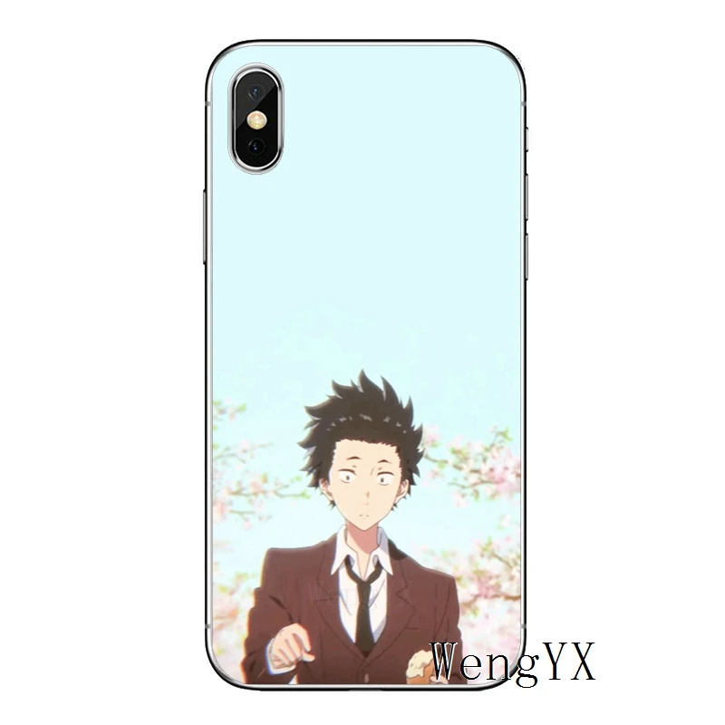 Аниме Silent Voice для iPhone X XR XS Max 8 7 plus 6s 6 plus SE 5S 5c 5 4S 4 iPod Touch чехол мягкий телефонные чехлы - Цвет: A-Silent-Voice-A-09