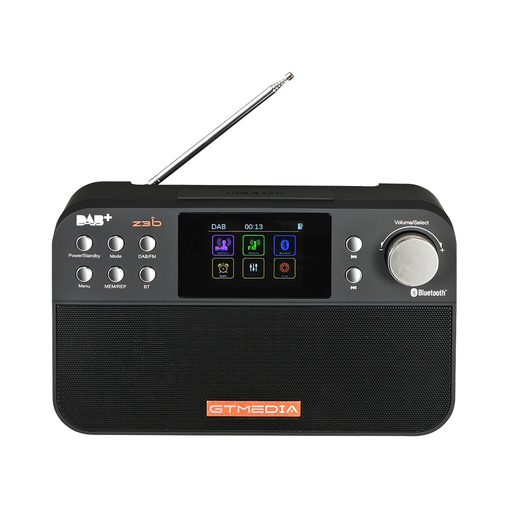 Портативное радио GTMEDIA Z3B FM DAB стерео/RDS многополосный радиоприемник с ЖК-дисплеем