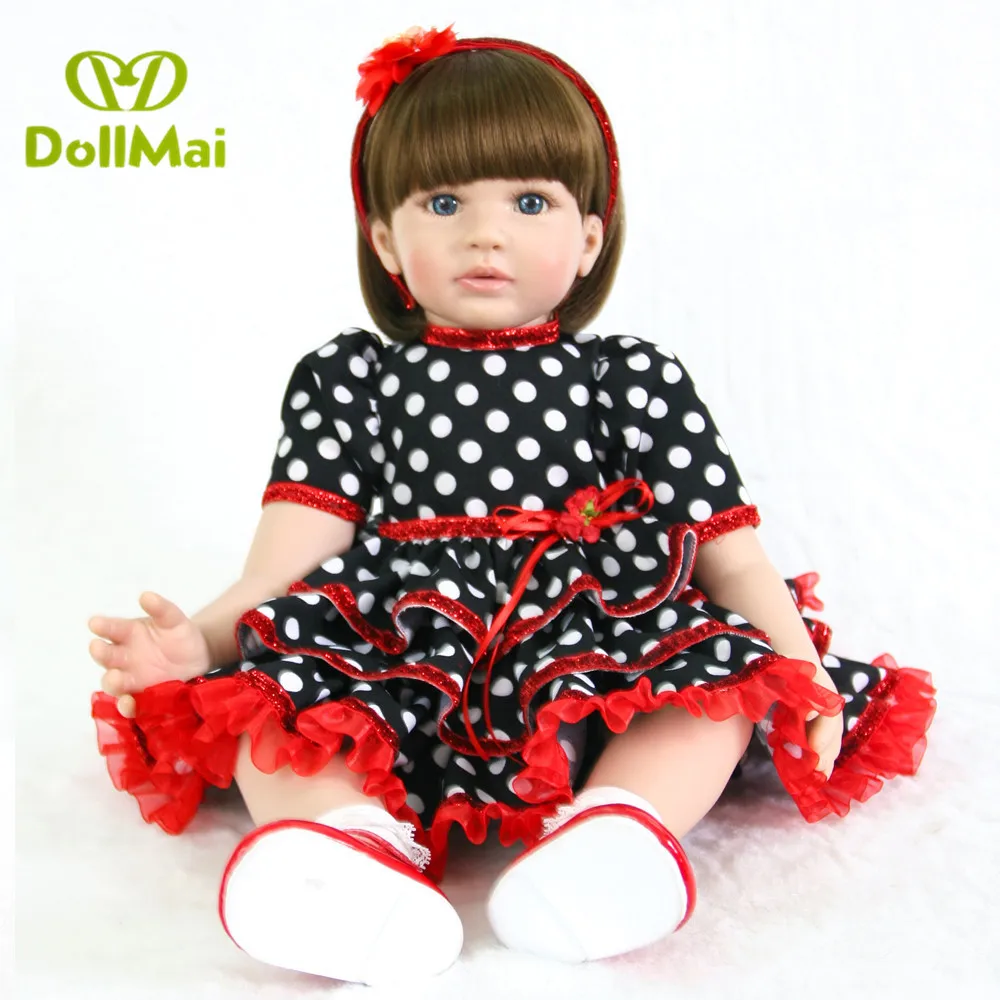 

60CM high quality reborn toddler princess girl doll Silicone vinyl limbs Lifelike LOL bebe reborn bonecas children gift toys