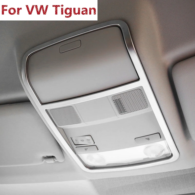 Для Volkswagen Tiguan 2012 2013 2014 2015 2 шт. матовый хром интерор передний светильник для чтения