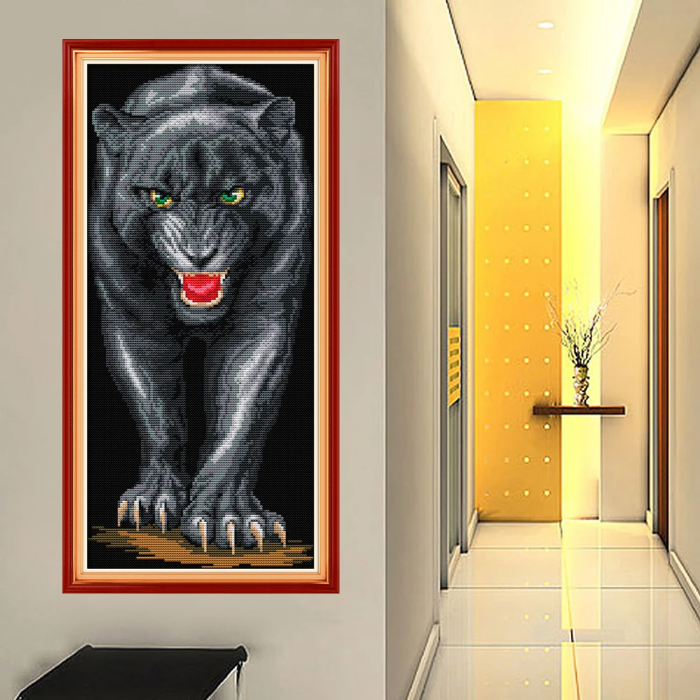 Набор для вышивки крестом Joy Sunday Panther DMC ткань рукоделия 14CT и 11CT домашний декор |