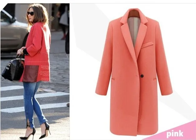 Новинка 2018 Модный женский шерстяной Блейзер верхняя одежда кашемировое пальто