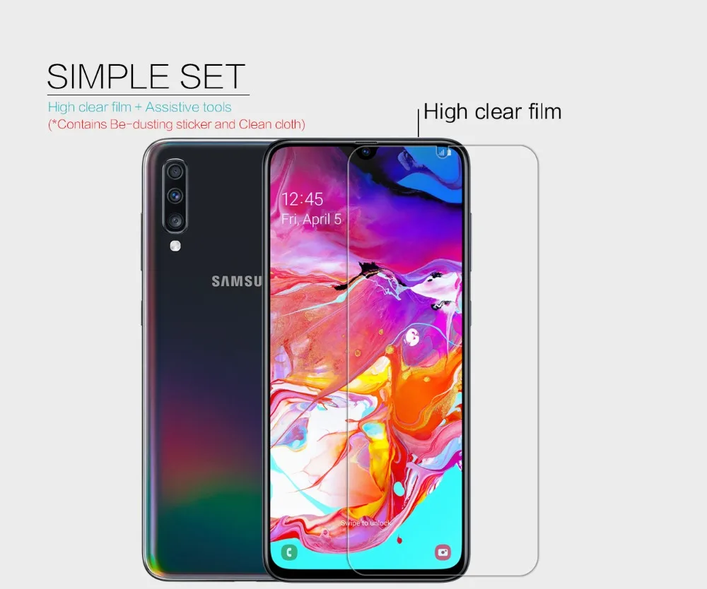 Защита экрана для samsung Galaxy A70 NILLKIN Супер прозрачная защитная пленка для ЖК-экрана и матовая Защита экрана для samsung Galaxy A70