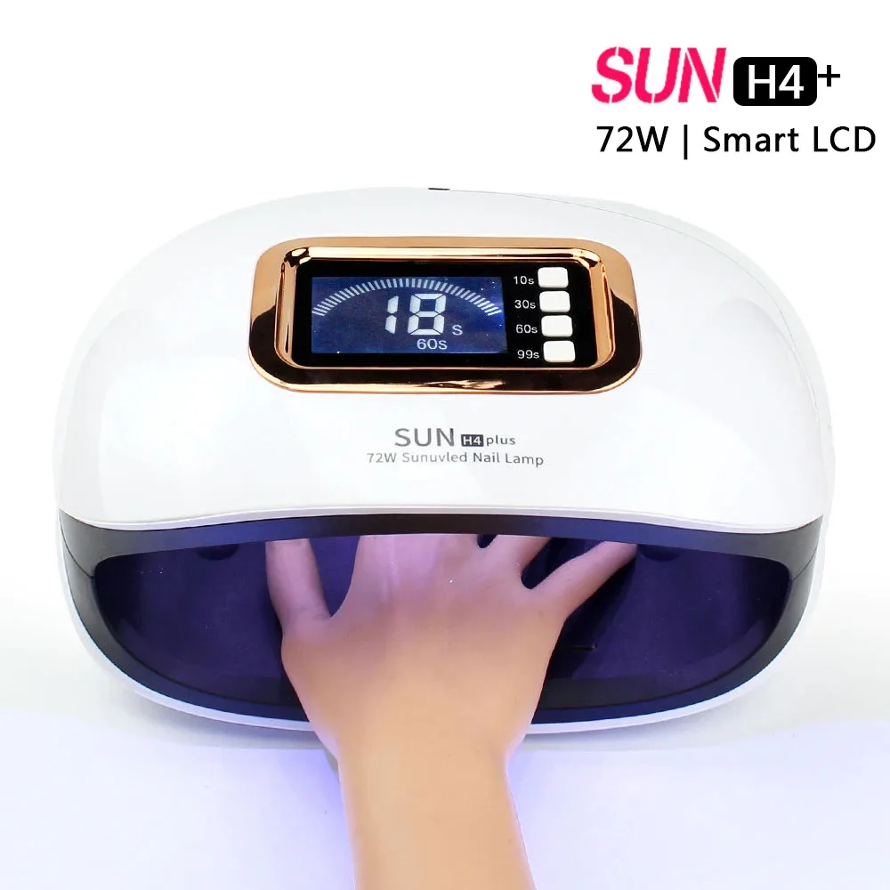 Светодиодный УФ светильник SUN H4 Plus 72 Вт Сушилка для ногтей с автоматическим