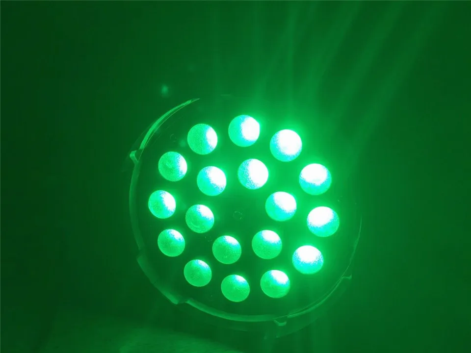 4 unids/lote 18x18 Вт zoom par luz dmx luces dj 64 uv 6in1 rgbwa led del partido de disco|dj disco|luz dmxled |