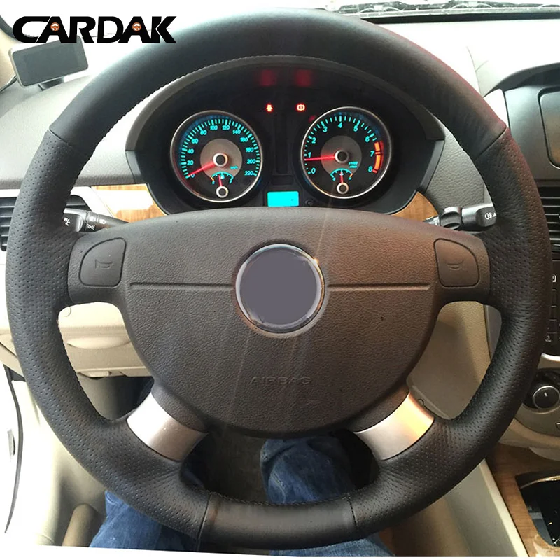 CARDAK DIY чехол рулевого колеса автомобиля для Chevrolet Lova Aveo Buick Excelle Daewoo Gentra 2013- Chevrolet Lacetti 2006-2012