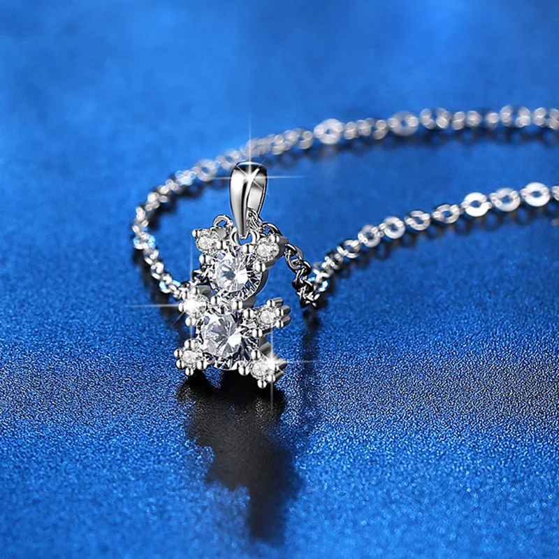 Ожерелье с кулоном в вечерние медведя Роло Креста фианитом AAA +|f pendant|jewelry necklace