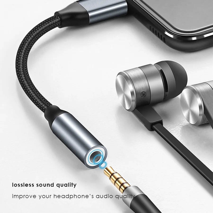 Адаптер CBAOOO 3 5 мм для наушников с разъемом USB Type C и AUX Huawei mate 20 P30 pro Xiaomi Mi 6 8 9 SE