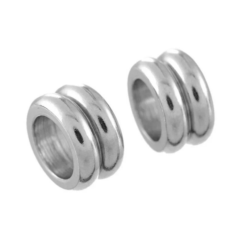 Круглые кольца из нержавеющей стали LASPERAL 10 шт. двухслойные для ожерелий