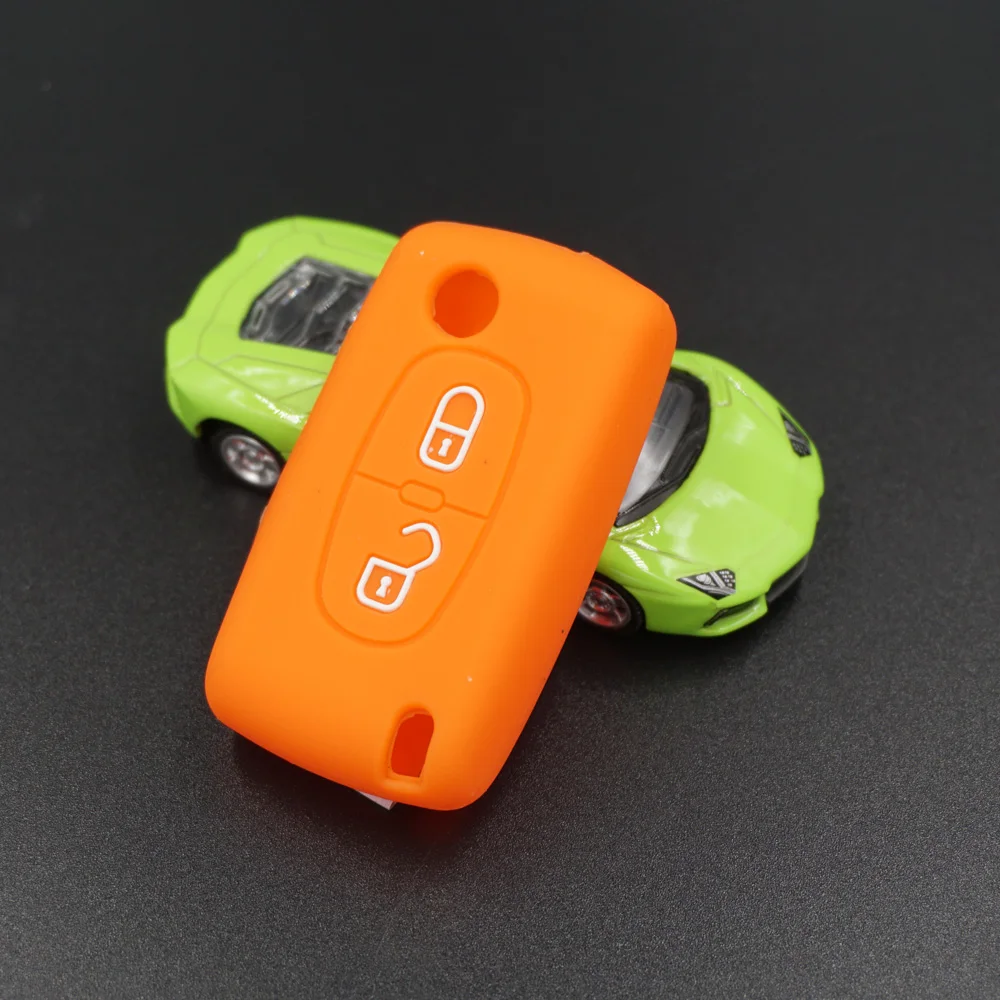 Xinyuexin силиконовый чехол для автомобильного ключа FOB Citroen C4 AIRCORSS C5 C3 C1 C2 C4L C6 C8 флип