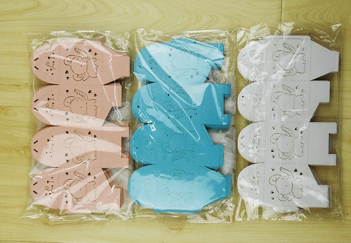 100 X горячая распродажа лазерная вырезанная белая/Розовая слон свадебные