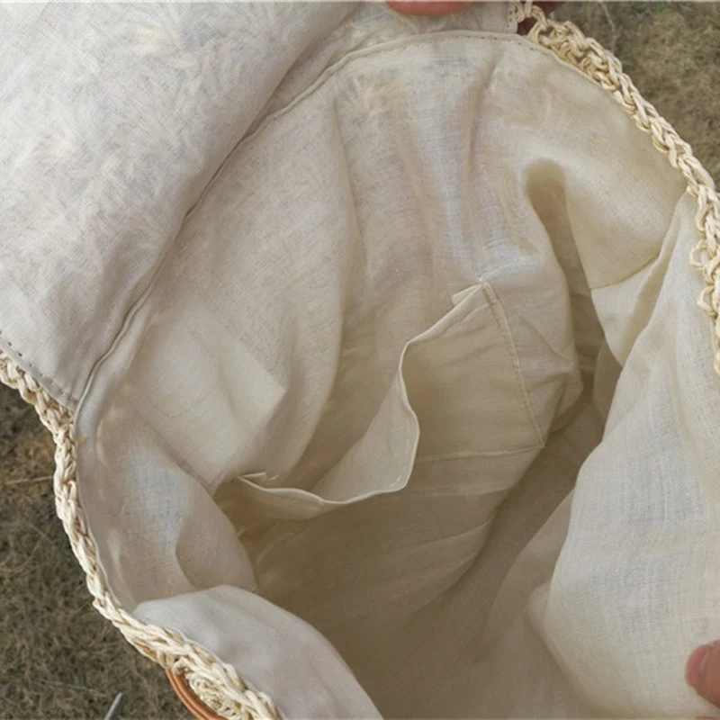 HCH женская сумка рюкзак модный ажурный Плетеный на завязках летние пляжные