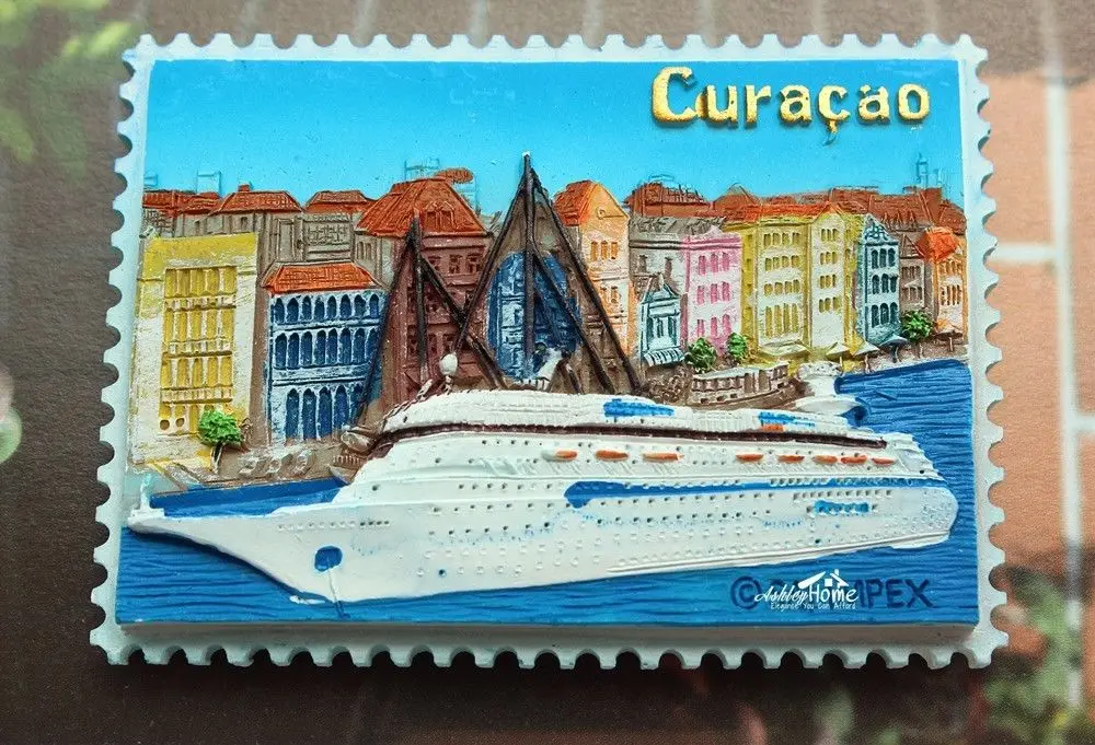 Туристический сувенир Curacao Island Нидерланды Голландия 3D искусственная смола | Дом и