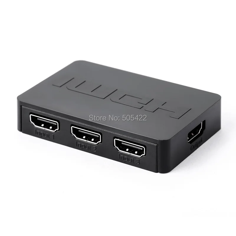 200 шт./лот Новый 3x1 мини HDMI сплиттер 3 порта концентратор автоматический