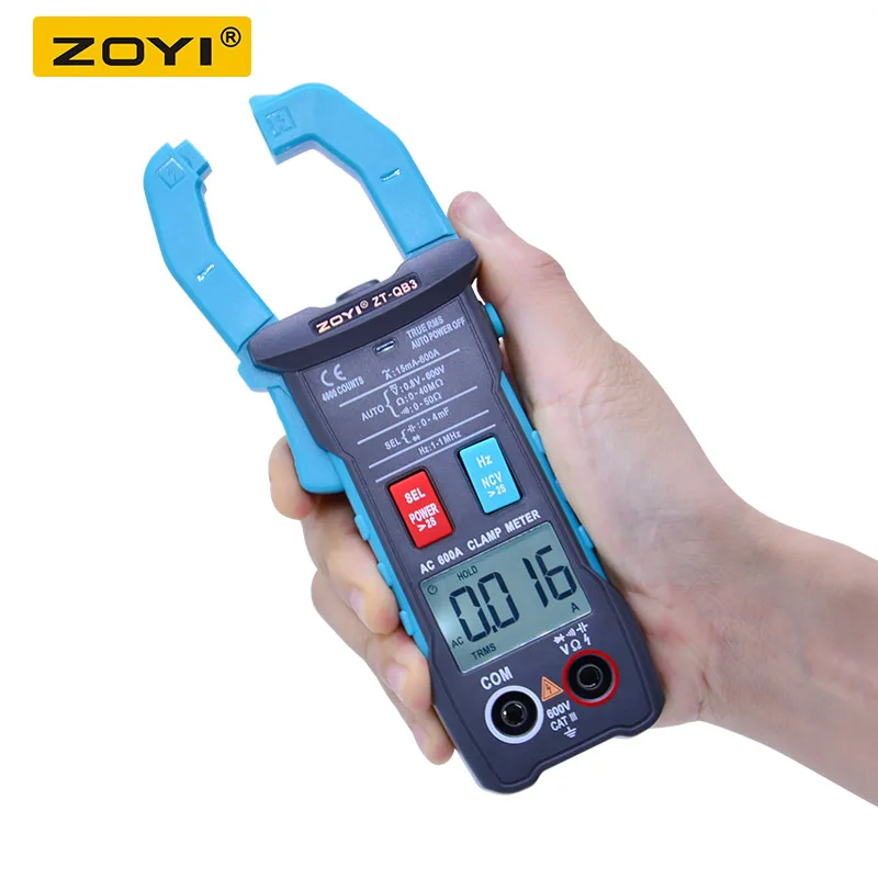 Цифровой мультиметр зажим ZOYI Φ 4000 обратный Вольтметр постоянного и переменного