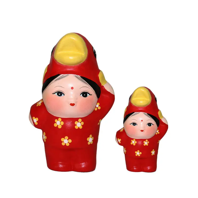 Huishan глины фигурка-прекрасный fuwa костюмы для детей (2 предмета) | Дом и сад