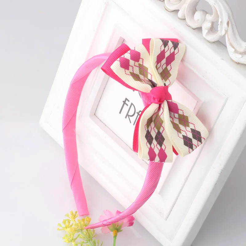 Повязка на голову в Корейском стиле милая детская одежда для волос с бантиками