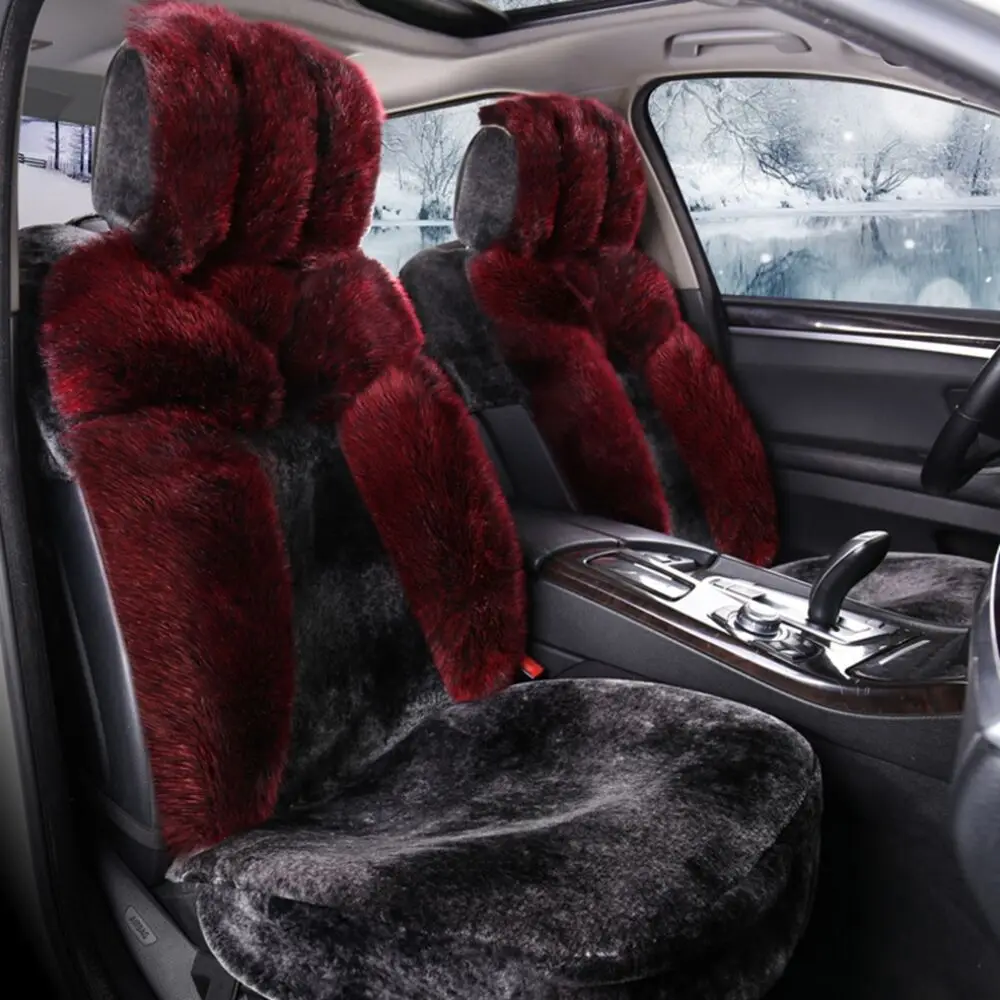 1set Car Seats Covers universal size seat cover accessories automobiles Warm man-made Fox Fur General Cushion car styling | Автомобили и