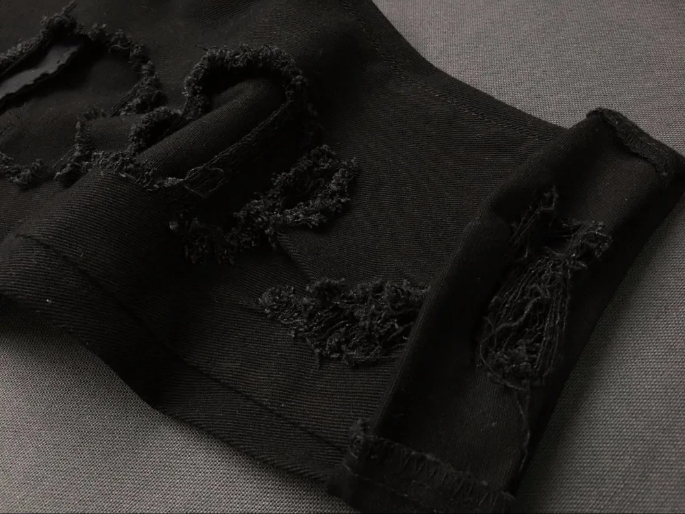 Шорты женские с дырками повседневные джинсовые пикантные завышенной талией для