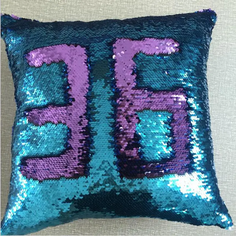 40*40cm DIY Mermaid Sequin Pillow cover Magical deccorative comfortable Pillowcase for drop shipping | Дом и сад