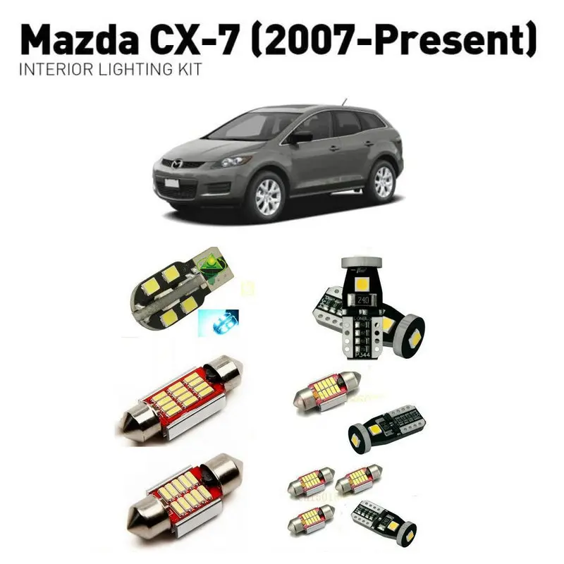 Светодиодные внутренние фары для mazda cx7 2007 + 7 шт. светодиодные автомобилей