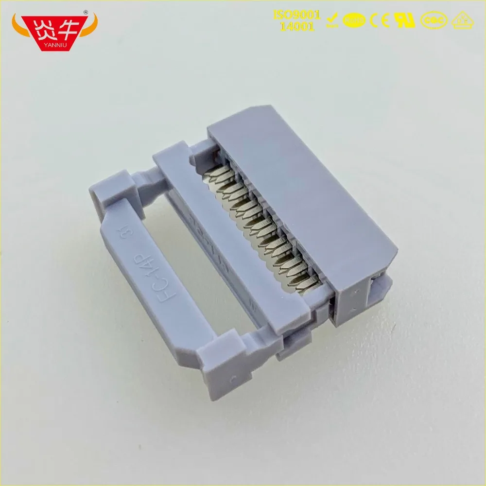 FC 14P женский 2 54 мм Шаг 14PIN IDC разъемы ISP JTAG HEADER для плоского ленточного кабеля