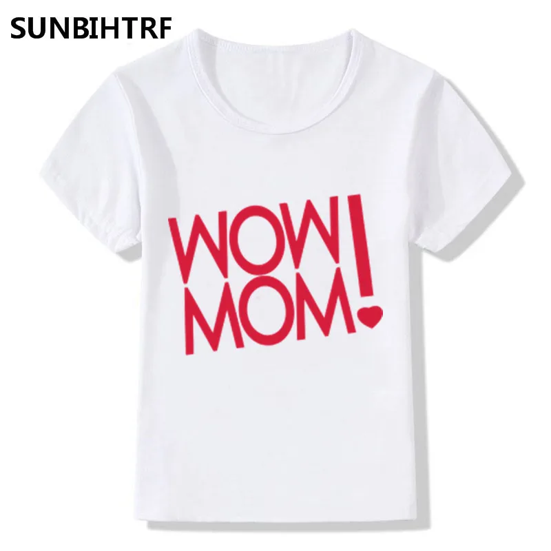 2018 Детские футболки с принтом супермамы детские летние топы для больших девочек