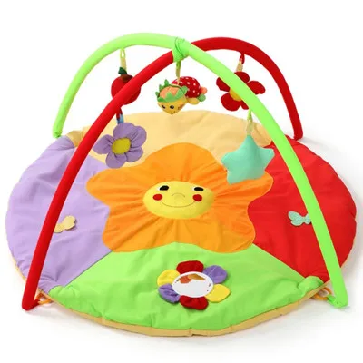 Sun Flower Cartoon Soft Baby Play Mat Kids Rug Floor Mat Boy Girl Carpet Game Mat Baby Activity Mat For Children Educational Toy - Цвет: Sun Flower