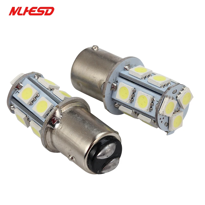 10X1156 BA15S 1157 BAY15D P21W BA15D 13Led 5050 Автомобильные светодиодные указатели поворота