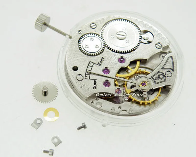 

17 Jewels 6498 Hand Winding Mechanical ST36 Movement Fit Parnis Men's Watch Accessory