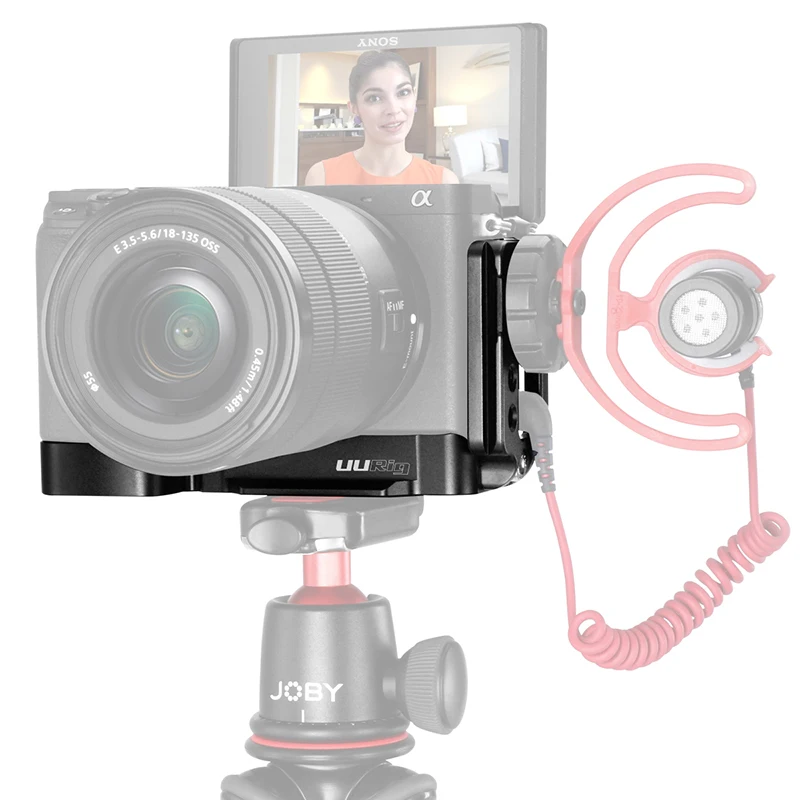 Быстросъемная пластина Vlog типа L для Sony A6400 A6100 вертикальный держатель кронштейна