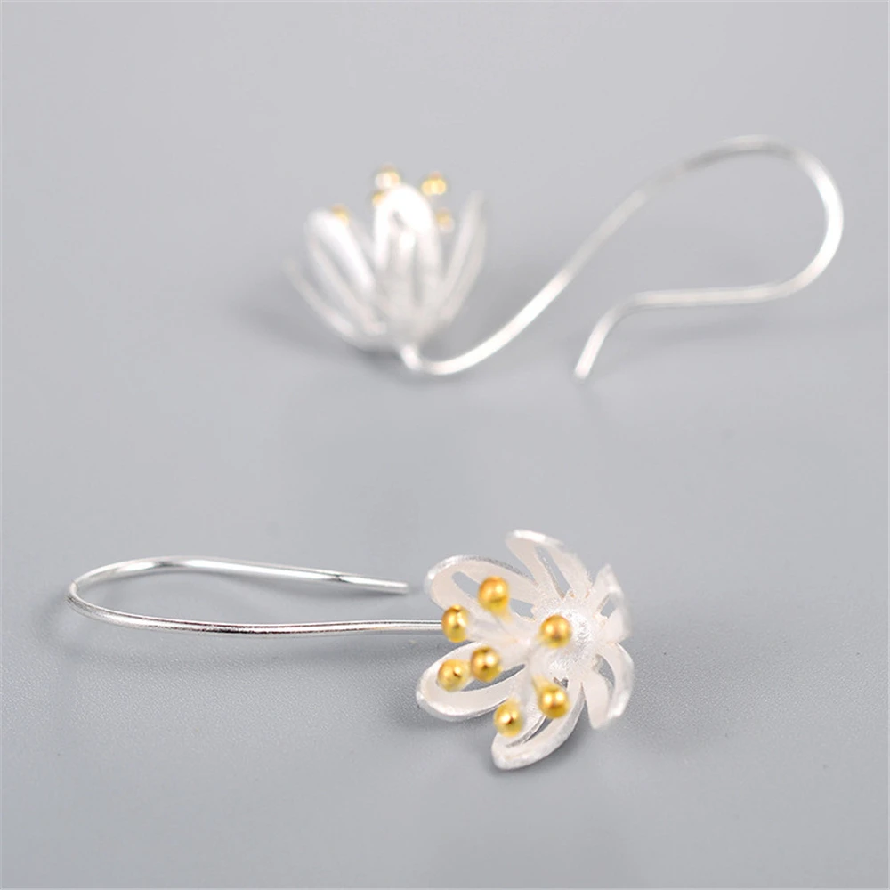 NEHZY женские длинные серьги подвески в виде цветов|drop earrings|drop silver earringsearrings brand |
