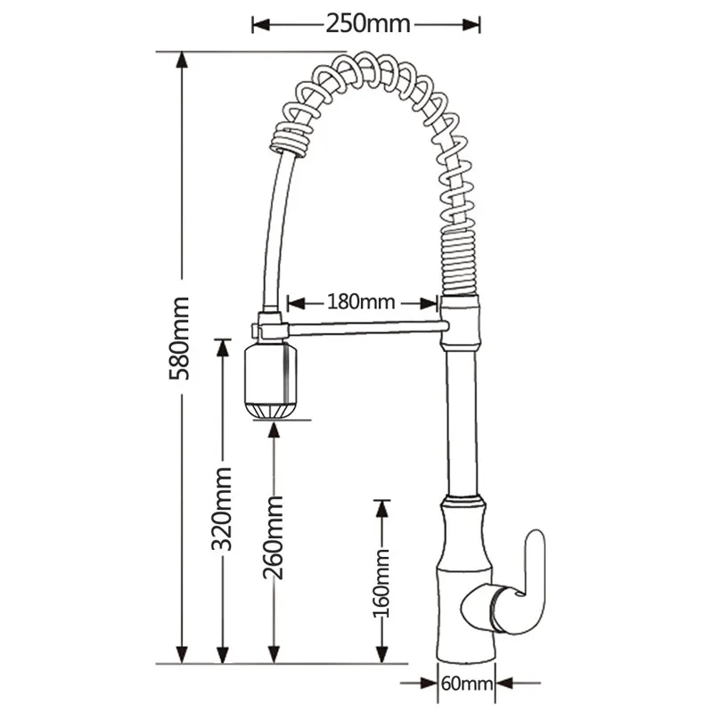 

Kitchen Sink Faucet Brass Pull Out/Down Golden Sink Mixer Tap With LED Light Single Handle Hot & Cold Rotate Kitchen Crane Mixer