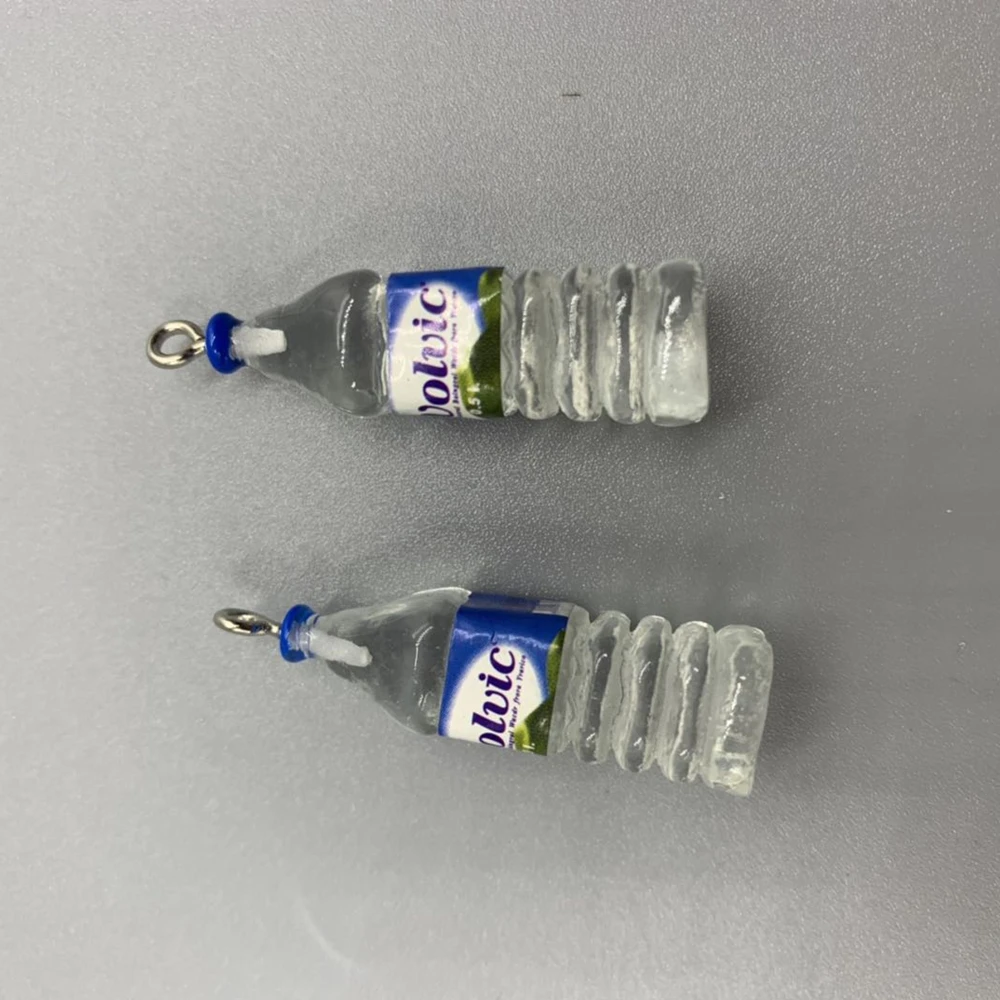 Акриловая имитация Мини бутылки для воды DIY серьги брелок аксессуары креативные
