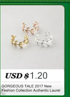 Великолепная сказка, Новая мода коллекция Аутентичные Laurel wreath аксессуары лавровых ветвей листья кольцо женщина ювелирные изделия