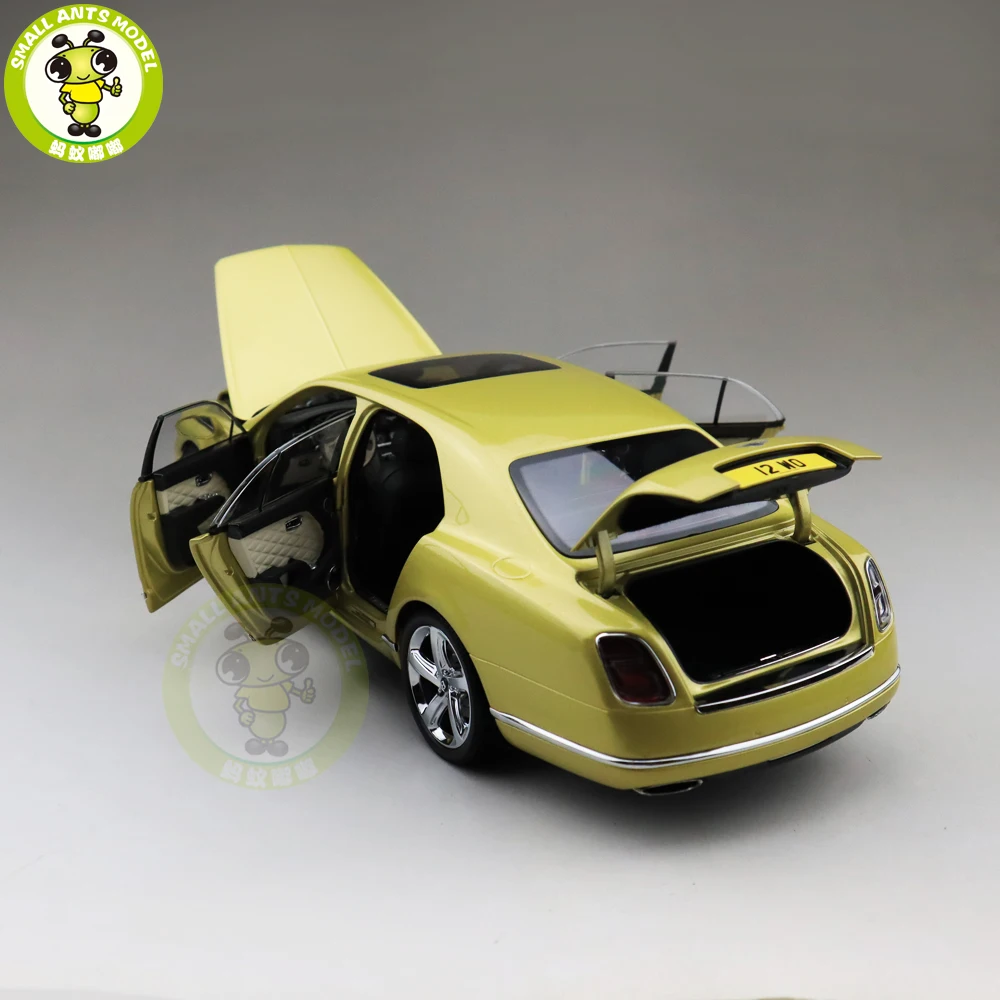 1/18 почти настоящая Bentley Mulsanne speed Julep литая под давлением металлическая модель автомобиля коллекция подарков хобби