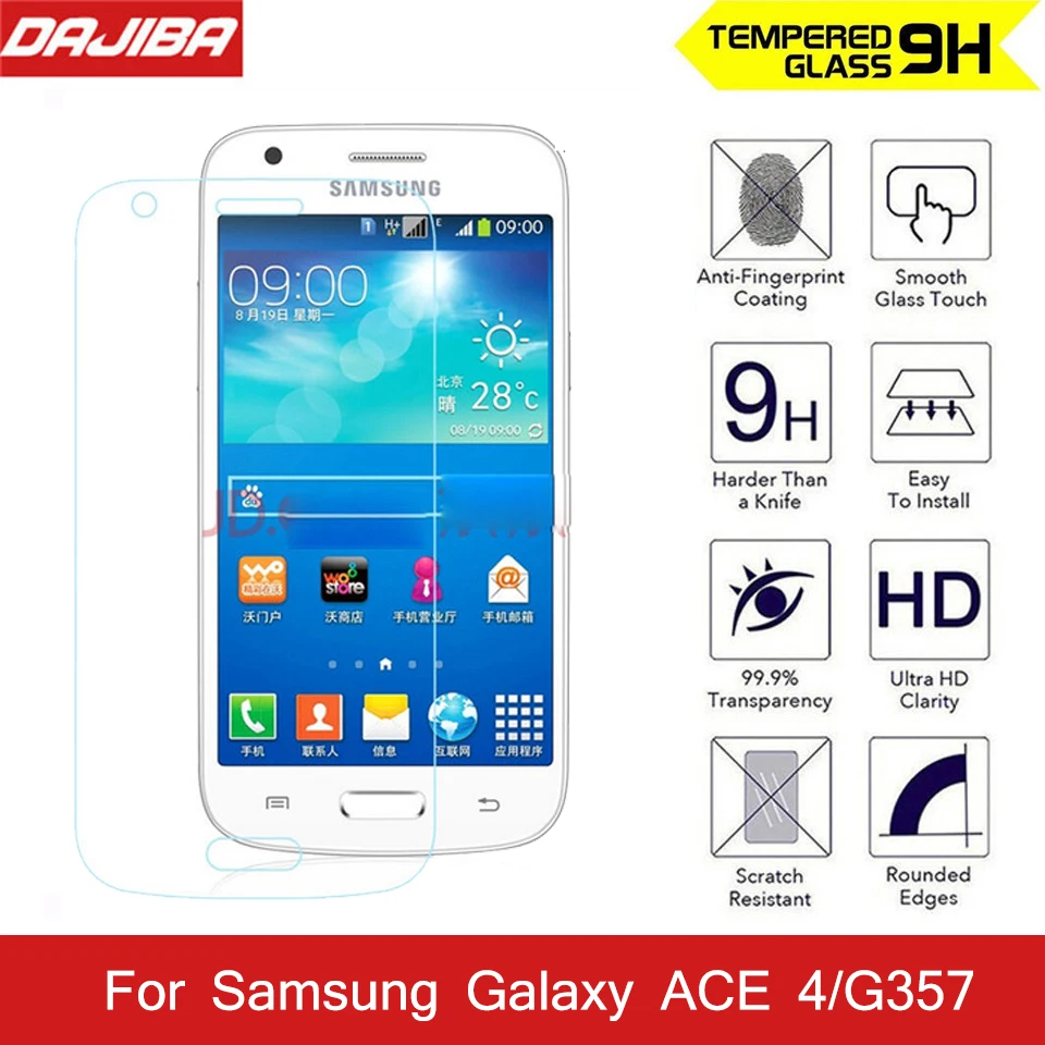 2.5D 9H закаленное стекло для экрана с защитой от царапин Samsung Galaxy ACE 4 ультратонкая