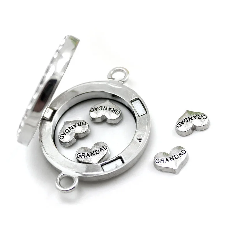 Wholesale 10pcs/pack Alloy Floating Locket Charms For Living Glass Memory Jewelry | Украшения и аксессуары