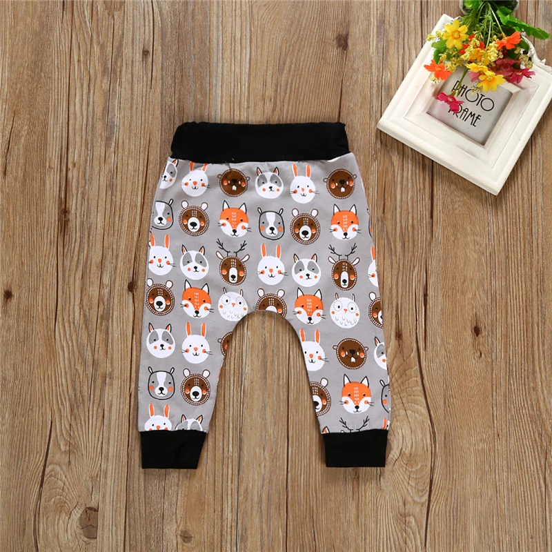 3PCS Baby Unisex Cartoon Clothes Set Fall Newborn Boy Girl Romper Beer Print Pants Outfits 2017 New Bebes Kids Clothing | Детская одежда