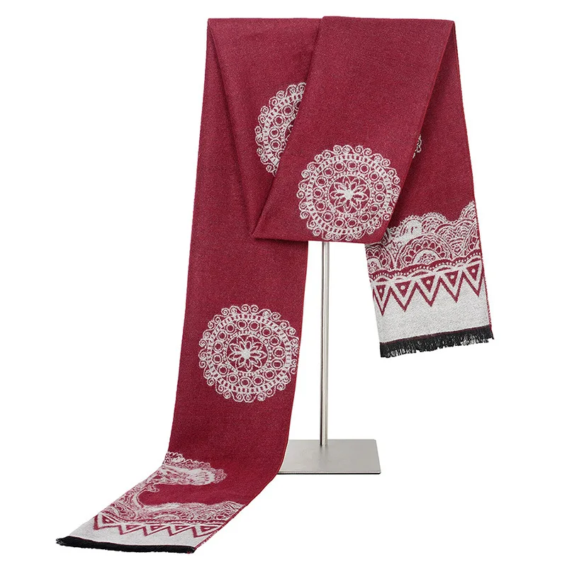 YOULINE шарф люксовый бренд мужской классический бизнес теплый кашемировый Шарф