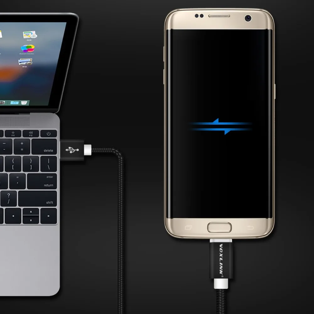VOXLINK 2.1A Быстрый кабель Micro USB [10 Pack] для зарядки данных samsung LG xiaomi huawei мобильный