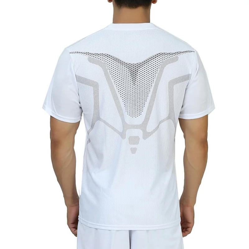 Men Training T Shirt Gym Breathable Clothing Sportswear Professional Men's Running Quick Dry Short Sleeve Sport shirts | Спорт и