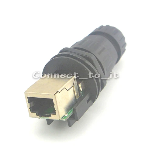 (5 комплектов в партии) RJ45 гнездо панель крепление IP68 Водонепроницаемые провода