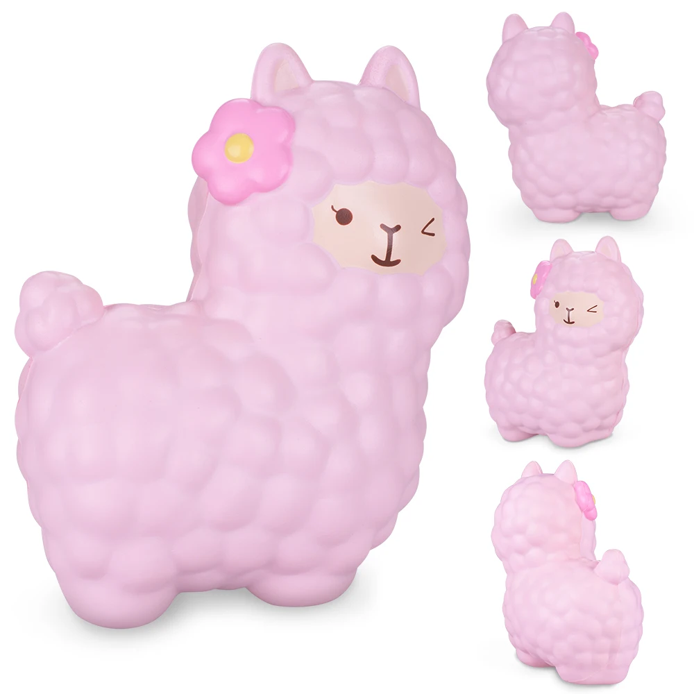 Jumbo Alpaca Squishy Slow Rising Kawaii Squishies 16 см Розничная продажа 1 шт. животные игрушки для