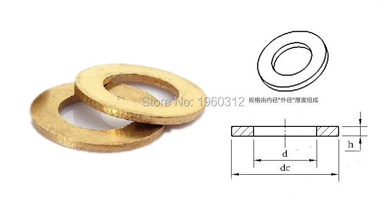 300 шт./лот M5 латунная плоская шайба/медные шайбы|washer accessories|washer enginewasher tray |