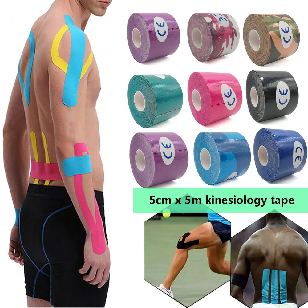 

Athletic 5mx5cm Muscle Taping Athletic Kinesiology Taping Sport Taping Strapping Elastoplast Football Knee Muscle Tape Sticker