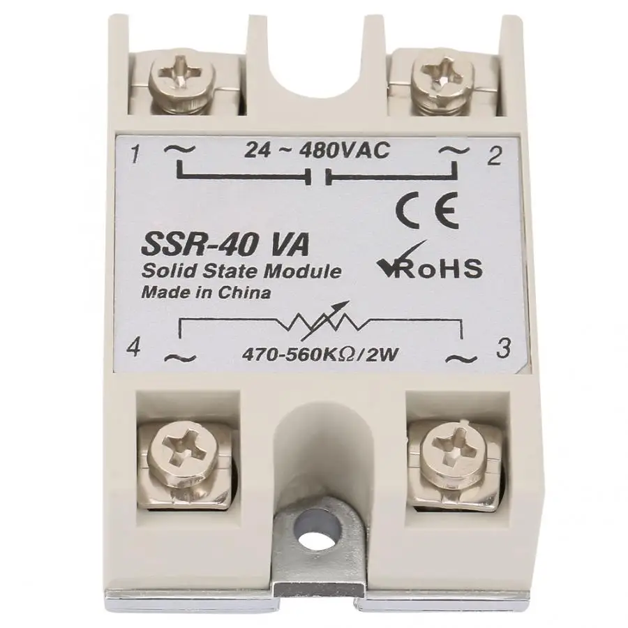 SSR-40VA Solid State Relay For Industrial Automation Process 50-250V Low Power AC motor control Tool | Обустройство дома