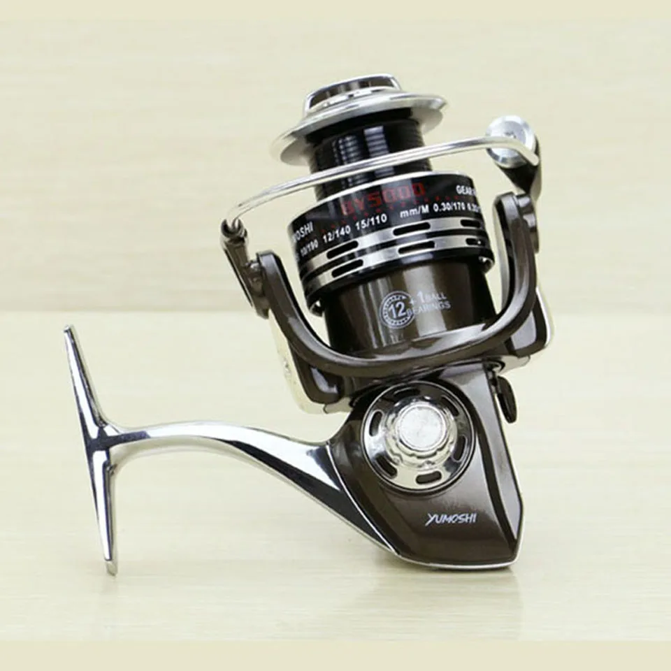 

12+1BB 5.5:1 All-metal Line Cup Spinning Reel Large Long Shot Wheel Fishing Reel Carretilha Pesca