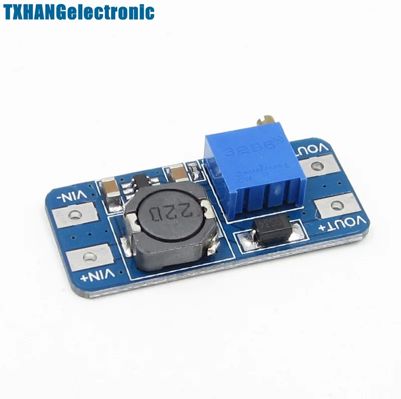 10 шт. MT3608 шаг вверх Мощность нанесите усилитель силовой модуль для arduino DC-DC 2 V-24 V 2A